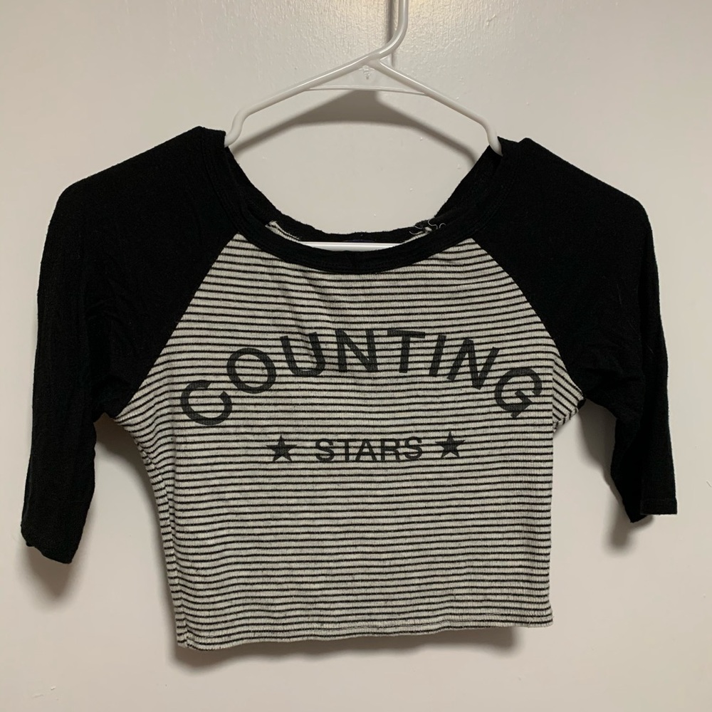 Matching crop top and skirt